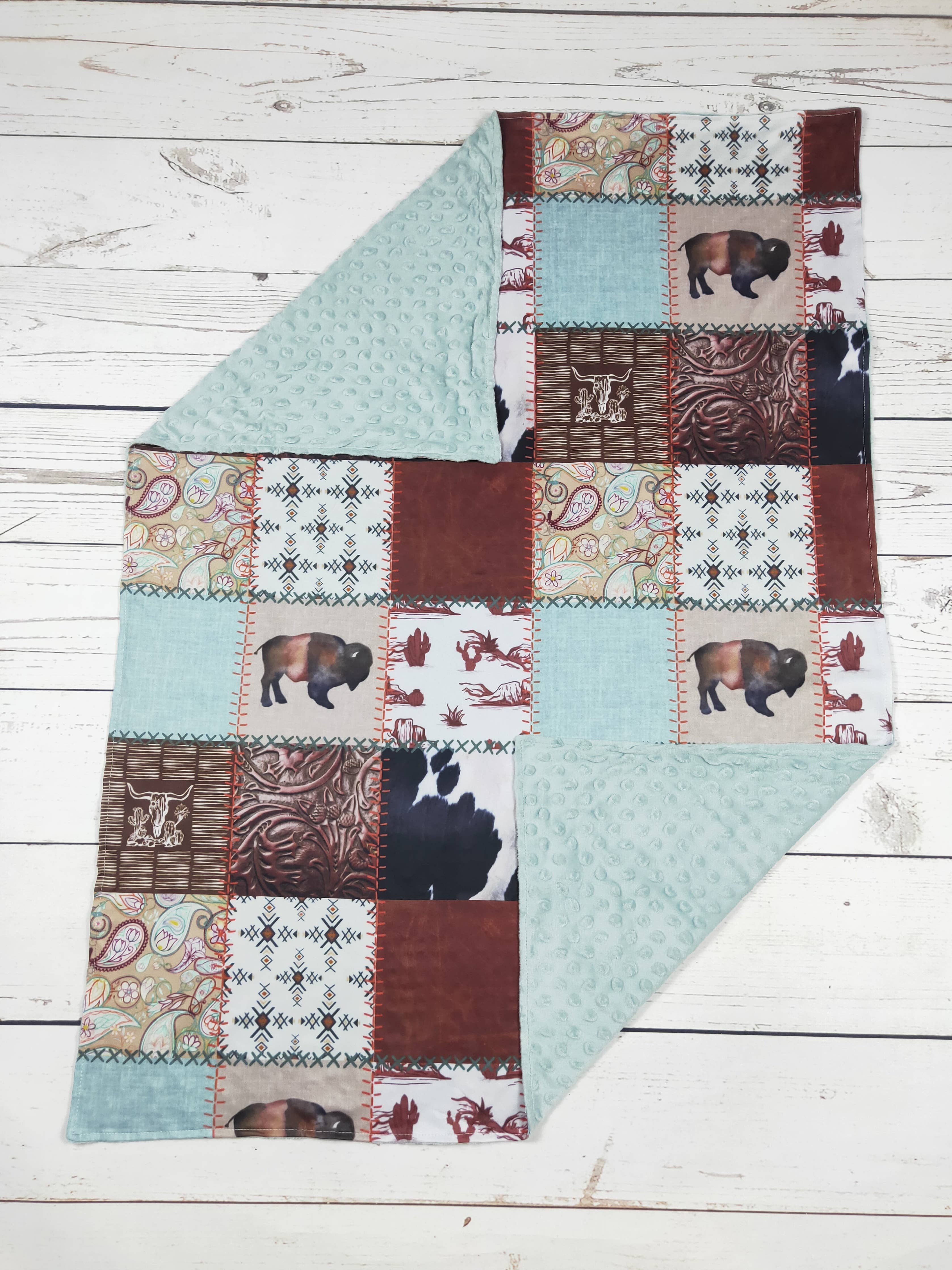 Western Print Baby Blanket